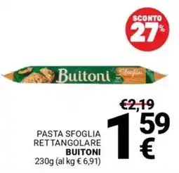 Supermercati Gulliver Pasta sfoglia rettangolare BUITONI offerta