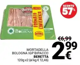 Supermercati Gulliver Mortadella bologna igp bipacco BERETTA offerta