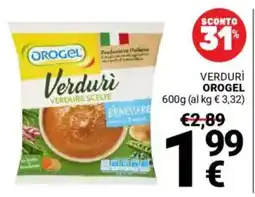 Supermercati Gulliver Verdure OROGEL offerta