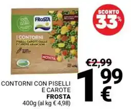 Supermercati Gulliver Contorni con piselli e carote FROSTA offerta