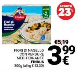Supermercati Gulliver Fiori di nasello con verdure mediterranee FINDUS offerta