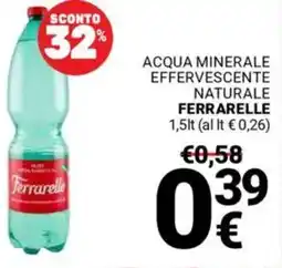 Supermercati Gulliver Acqua minerale effervescente naturale FERRARELLE offerta