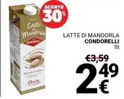 Supermercati Gulliver Latte di mandorla CONDORELLI offerta