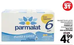 Supermercati Gulliver Valigetta di latte parzialmente scremato PARMALAT offerta