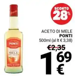 Supermercati Gulliver Aceto di mele PONTI offerta