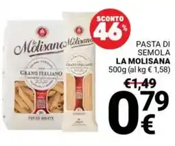 Supermercati Gulliver Pasta di semola LA MOLISANA offerta