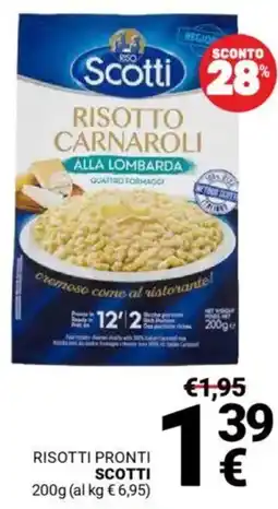 Supermercati Gulliver Risotti pronti SCOTTI offerta