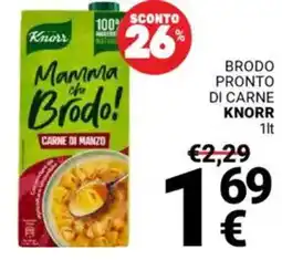 Supermercati Gulliver Brodo pronto di carne KNORR offerta