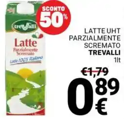 Supermercati Gulliver Latte uht parzialmente scremato TREVALLI offerta