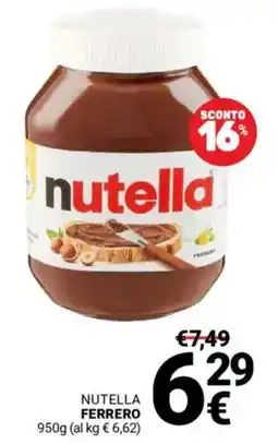 Supermercati Gulliver Nutella FERRERO offerta