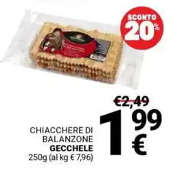 Supermercati Gulliver Chiacchere di balanzone GECCHELE offerta