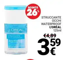 Supermercati Gulliver Struccante occhi waterproof L'ORÉAL offerta