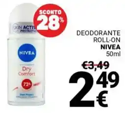 Supermercati Gulliver Deodorante roll-on NIVEA offerta