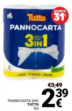 Supermercati Gulliver Pannocarta 3in1 TUTTO offerta