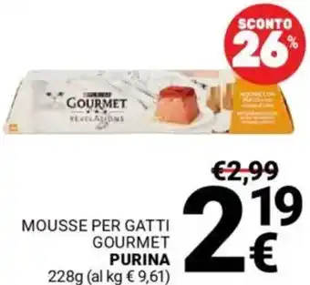 Supermercati Gulliver Mousse per gatti gourmet PURINA offerta