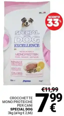 Supermercati Gulliver Crocchette mono proteiche per cani SPECIAL DOG offerta