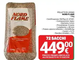 Supermercati Gulliver Pellets di legno NORD FLAME offerta