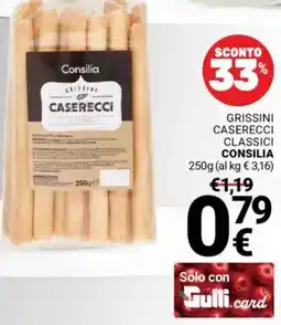 Supermercati Gulliver Grissini caserecci classici CONSILIA offerta