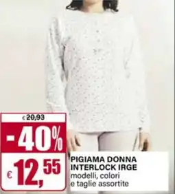 Il Gigante Pigiama donna interlock irge offerta