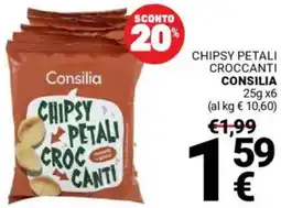 Supermercati Gulliver Chipsy petali croccanti CONSILIA offerta