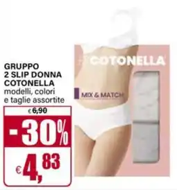 Il Gigante Gruppo 2 slip donna cotonella loggi modelli offerta
