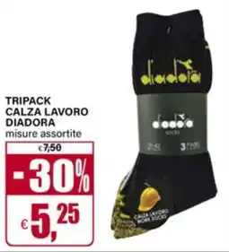Il Gigante Tripack calza lavoro diadora offerta