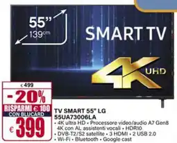 Il Gigante TV SMART 55" LG 55UA73006LA offerta