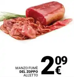 Supermercati Gulliver Manzo fumè DEL ZOPPO offerta