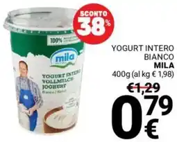 Supermercati Gulliver Yogurt intero bianco MILA offerta