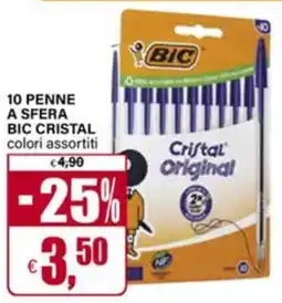 Il Gigante 10 penne a sfera bic cristal offerta