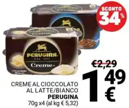 Supermercati Gulliver Creme al cioccolato al latte/bianco PERUGINA offerta