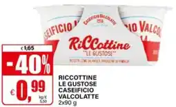 Il Gigante Riccottine le gustose caseificio valcolatte offerta