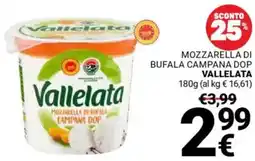 Supermercati Gulliver Mozzarella di bufala campana dop VALLELATA offerta