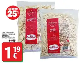 Supermercati Gulliver Orecchiette/ trofie fresche STROPPA offerta