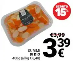 Supermercati Gulliver Surimi DI DIO offerta
