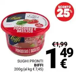Supermercati Gulliver Sughi pronti BIFFI offerta
