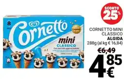 Supermercati Gulliver Cornetto mini classico ALGIDA offerta