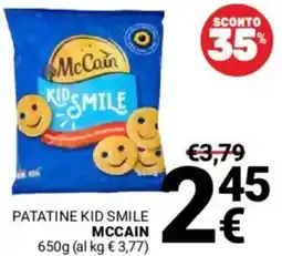 Supermercati Gulliver Patatine kid smile MCCAIN offerta