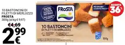 Supermercati Gulliver 10 bastoncini di filetti di merluzzo FROSTA offerta