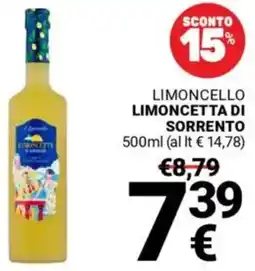 Supermercati Gulliver LIMONCELLO LIMONCETTA DI SORRENTO offerta