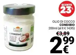 Supermercati Gulliver OLIO DI COCCO CONDIBIO offerta