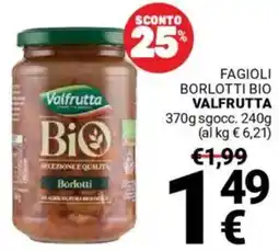 Supermercati Gulliver Fagioli borlotti bio VALFRUTTA offerta