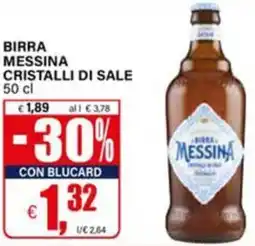 Il Gigante Birra messina cristalli di sale offerta