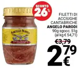 Supermercati Gulliver Filetti di acciughe cantabriche ANGELO PARODI offerta