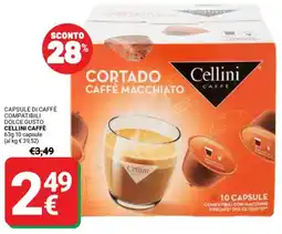 Supermercati Gulliver Capsule di caffè compatibili dolce gusto CELLINI CAFFÈ offerta