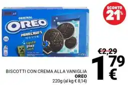 Supermercati Gulliver Biscotti con crema alla vaniglia OREO offerta