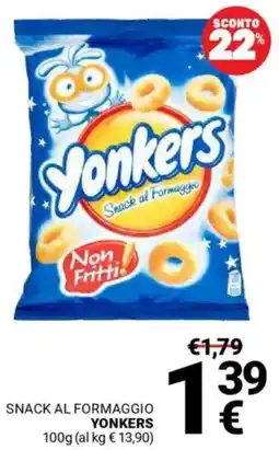 Supermercati Gulliver Snack al formaggio YONKERS offerta