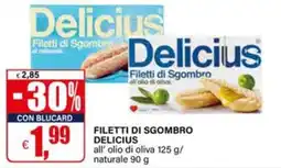 Il Gigante Filetti di sgombro delicius all' olio di oliva/ naturale offerta