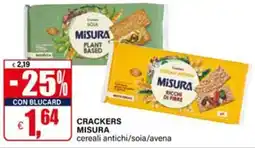 Il Gigante CRACKERS MISURA cereali antichi/soia/avena offerta