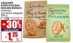 Il Gigante Cracker fiori d'acqua mulino bianco con farina integrale offerta